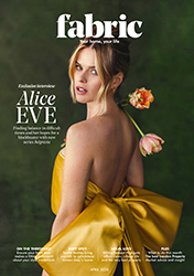 Alice Eve Fabric Magazine April 2020 Exclusive Interview